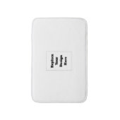 Create Your Own white  Badematte (Vorderseite Vertikal)