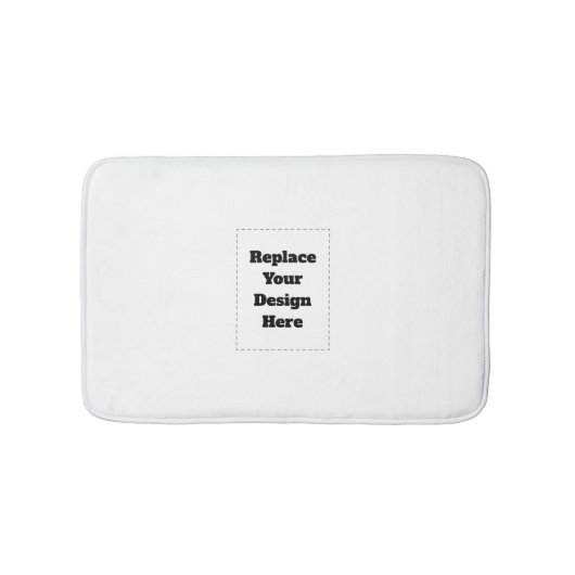 Create Your Own white  Badematte (Vorderseite)