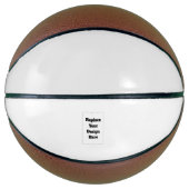 Create Your Own white  Basketball (Vorderseite)