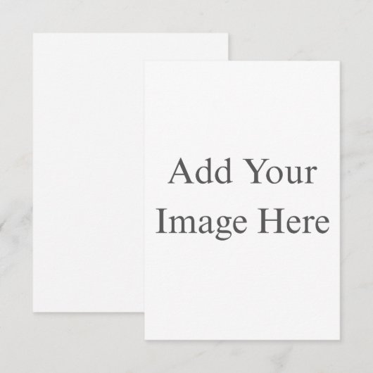 Create Your Own white  Begleitkarte (Vorne/Hinten)