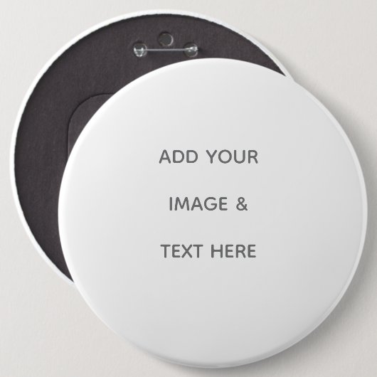 Create Your Own white Button (Vorne & Hinten)