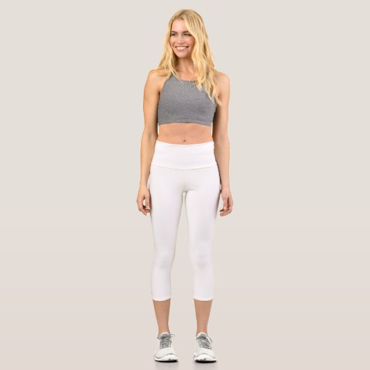  Create Your Own white  Capri Leggings (Vorderseite)