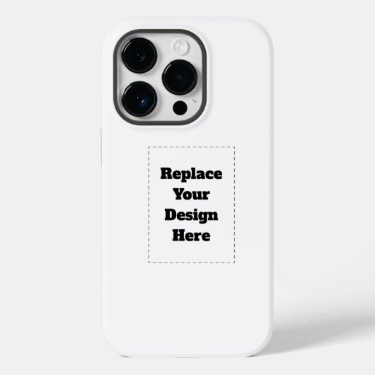 Create Your Own white  Case-Mate iPhone Hülle (Rückseite)