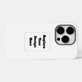 Create Your Own white  Case-Mate iPhone Hülle (Rückseite (Horizontal))