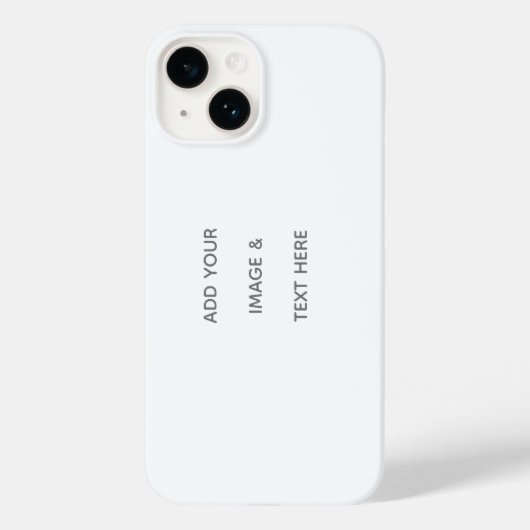 Create Your Own white  Case-Mate iPhone Hülle (Rückseite)