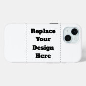 Create Your Own white  Case-Mate iPhone Hülle (Rückseite (Horizontal))