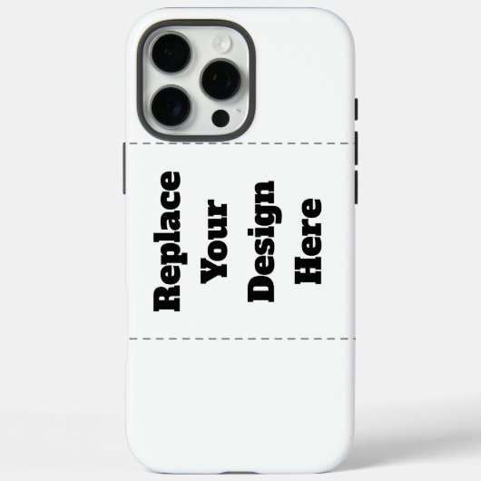Create Your Own white  Case-Mate iPhone Hülle (Rückseite)