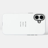 Create Your Own white  Case-Mate iPhone Hülle (Rückseite (Horizontal))
