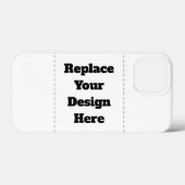 Create Your Own white  Case-Mate iPhone Hülle (Rückseite (Horizontal))