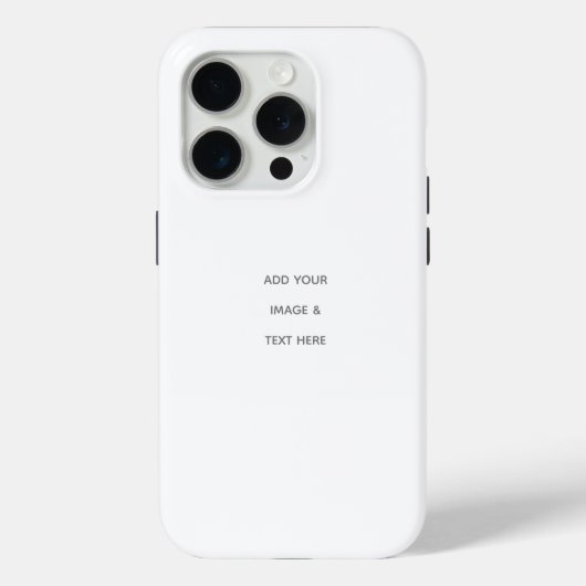 Create Your Own white  Case-Mate iPhone Hülle (Rückseite)