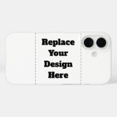 Create Your Own white  Case-Mate iPhone Hülle (Rückseite (Horizontal))
