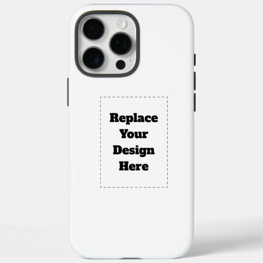 Create Your Own white  Case-Mate iPhone Hülle (Rückseite)