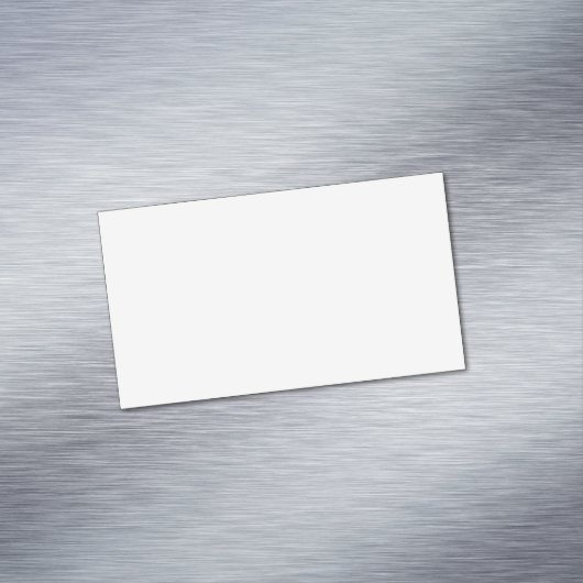 Create Your Own White Custom personalized Magnetische Visitenkarte (Beispiel)