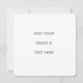 Create Your Own white  Dankeskarte (Vorderseite)