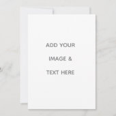 Create Your Own white  Dankeskarte (Vorderseite)