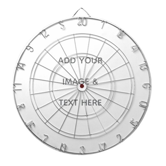 Create Your Own white  Dartscheibe (vorne)