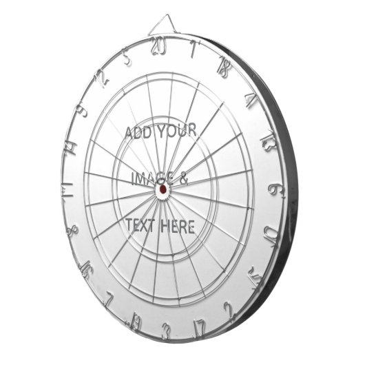 Create Your Own white  Dartscheibe (Vorderseite rechts)