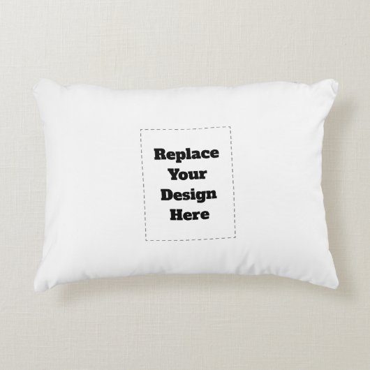 Create Your Own white  Dekokissen (Vorderseite)