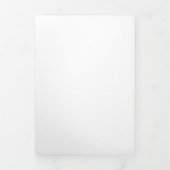 Create Your Own white  Dreifach-gefaltete Programmkarte (Cover)