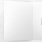 Create Your Own white  Dreifach-gefaltete Programmkarte (Innen Erste Seite)