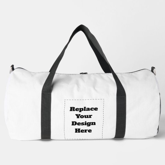 Create Your Own white  Duffle Bag (Vorderseite)