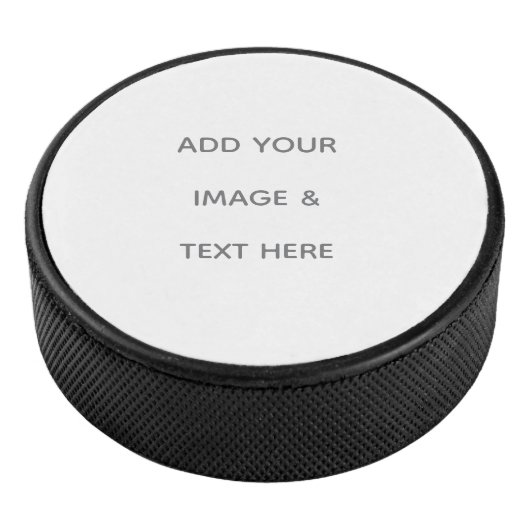 Create Your Own white  Eishockey Puck (3/4)
