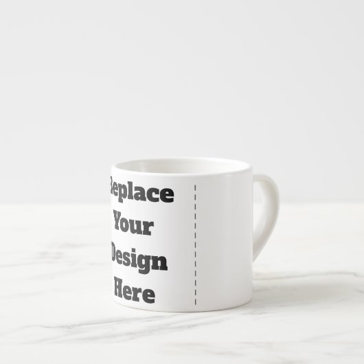 Create Your Own white Espressotasse (Vorderseite Rechts)
