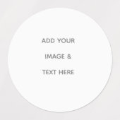 Create Your Own white  Etiketten (Design 1)