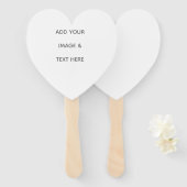 Create Your Own white  Fächer (Vorne und Hinten)