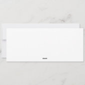 Create Your Own white  Feiertagskarte (Rückseite)