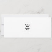 Create Your Own white  Feiertagskarte (Vorderseite)