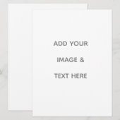 Create Your Own white  Feiertagskarte (Vorne/Hinten)