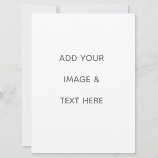 Create Your Own white  Feiertagskarte (Vorderseite)