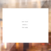 Create Your Own white  Fensteraufkleber (Blatt 2)