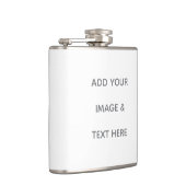 Create Your Own white  Flachmann (Rechts)