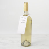 Create Your Own white  Flaschenanhänger (Angewinkelt)