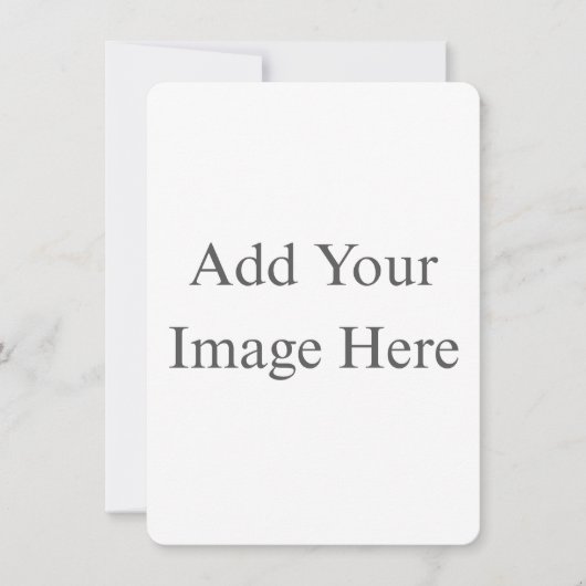 Create Your Own white Flat Save The Date Card (Vorderseite)