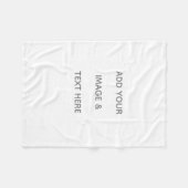 Create Your Own white  Fleecedecke (Vorderseite (Horizontal))