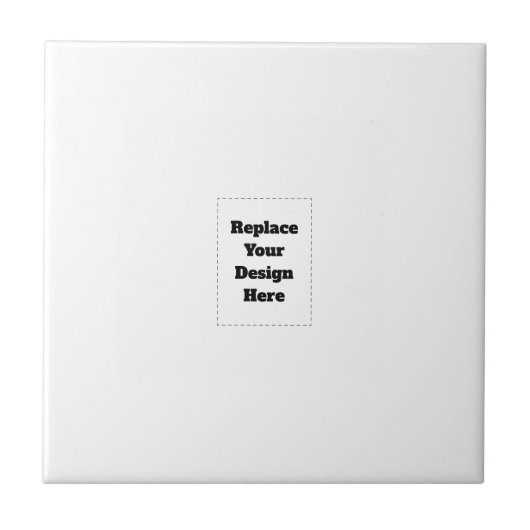 Create Your Own white Fliese (Vorderseite)