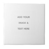 Create Your Own white Fliese (Vorderseite)