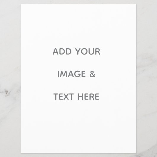 Create Your Own white  Flyer (Vorne)