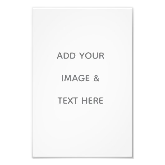 Create Your Own white  Fotodruck (Vorne)