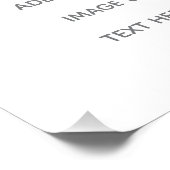 Create Your Own white  Fotodruck (Ecke)