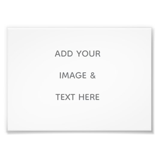 Create Your Own white  Fotodruck (Vorne)