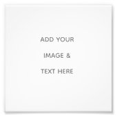 Create Your Own white  Fotodruck (Vorne)