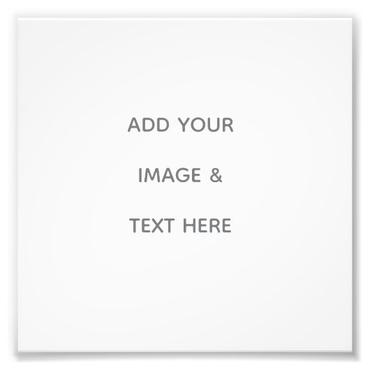 Create Your Own white  Fotodruck (Vorne)