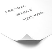 Create Your Own white  Fotodruck (Ecke)