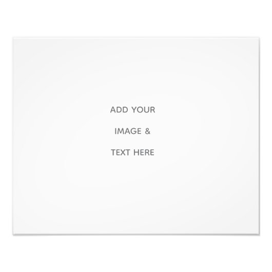 Create Your Own white  Fotodruck (Vorne)