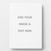 Create Your Own white  Fotoplatte (Vorderseite)