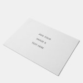 Create Your Own white  Fußmatte (Schrägansicht)